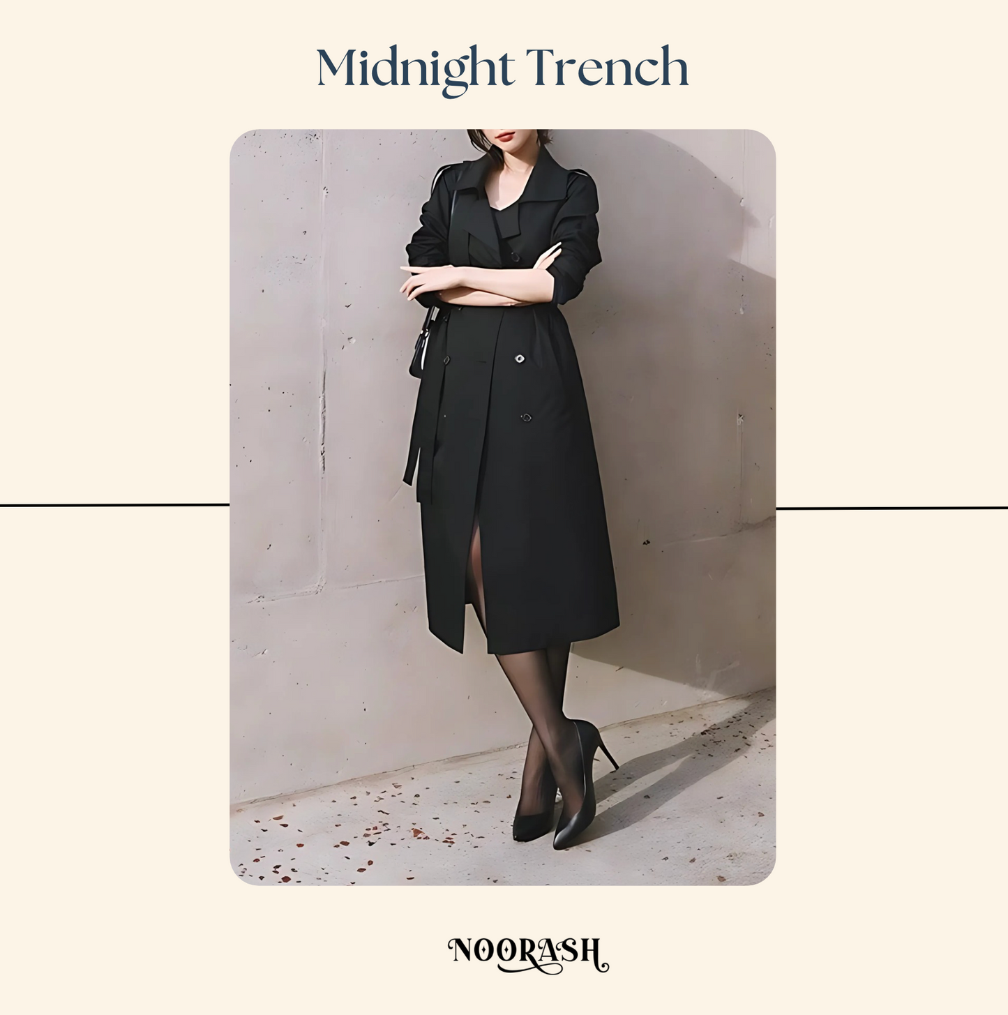 Elegant Tailored Trench Coat