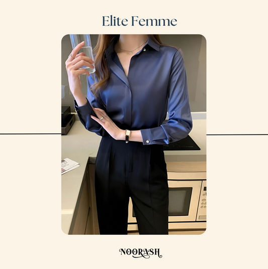 Silk Top & Crepe Trouser Classic French Elegance