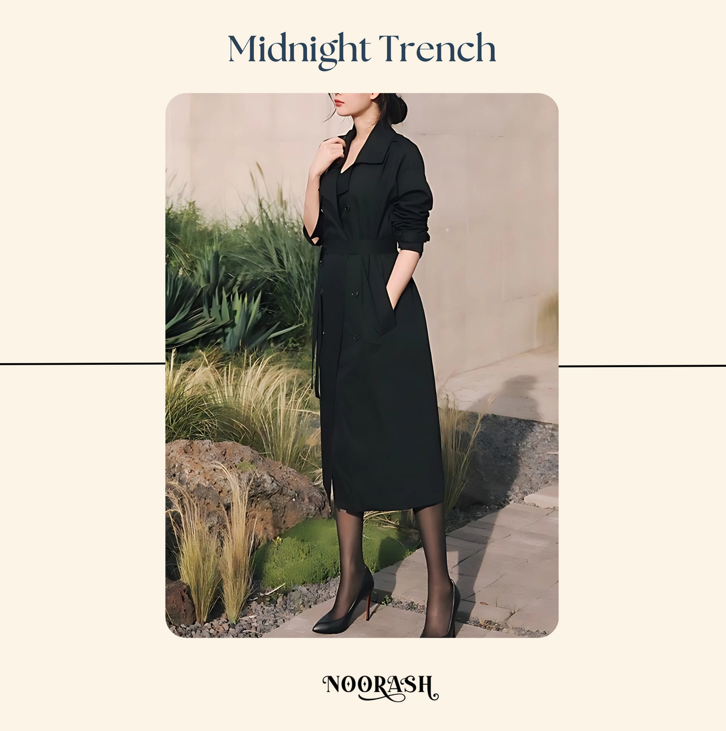 Elegant Tailored Trench Coat