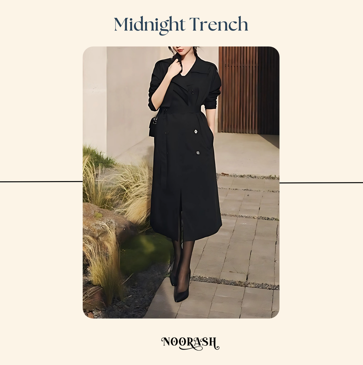 Elegant Tailored Trench Coat
